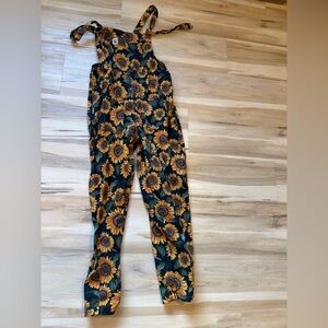 Lucy & Yak sunflower dungarees